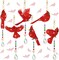 6-Piece Diamond Art Kit for Adults – Wind Chimes & Cardinal Bird Suncatcher Ornaments